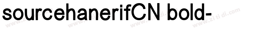sourcehanerifCN bold字体转换